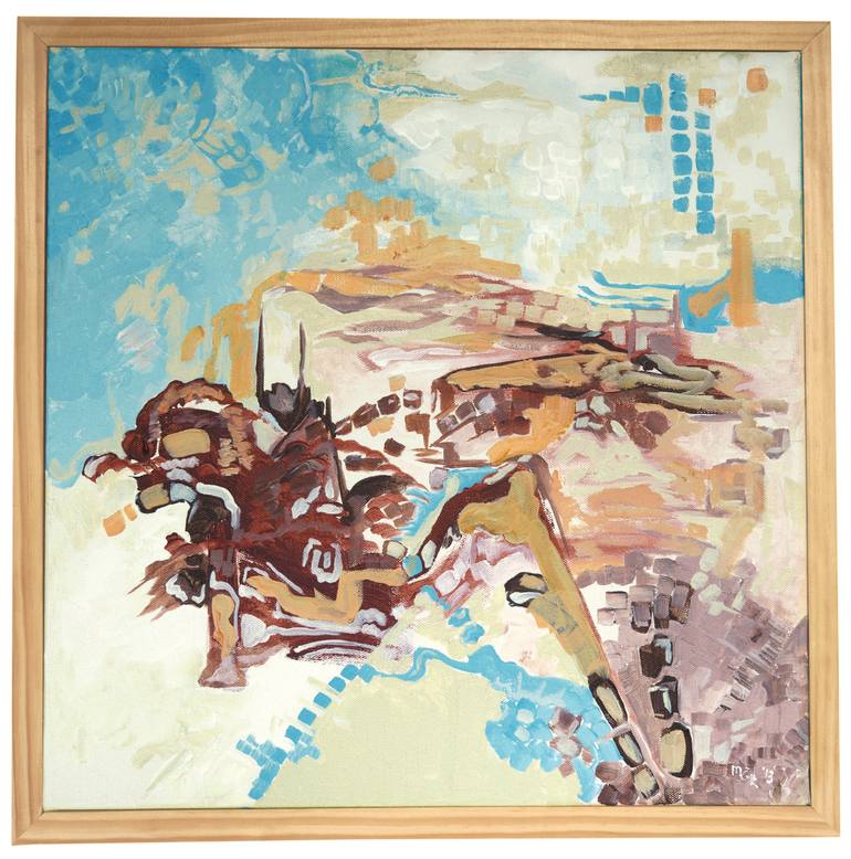 Original Abstract Expressionism Abstract Painting by M Kaudy