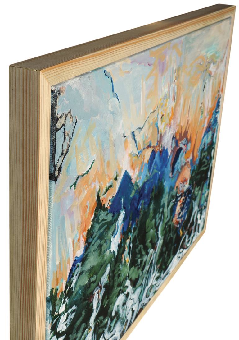 Original Abstract Landscape Painting by M Kaudy