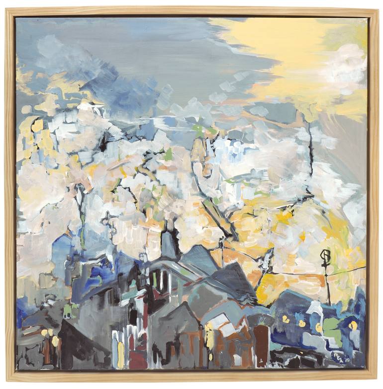 Original Impressionism Abstract Painting by M Kaudy