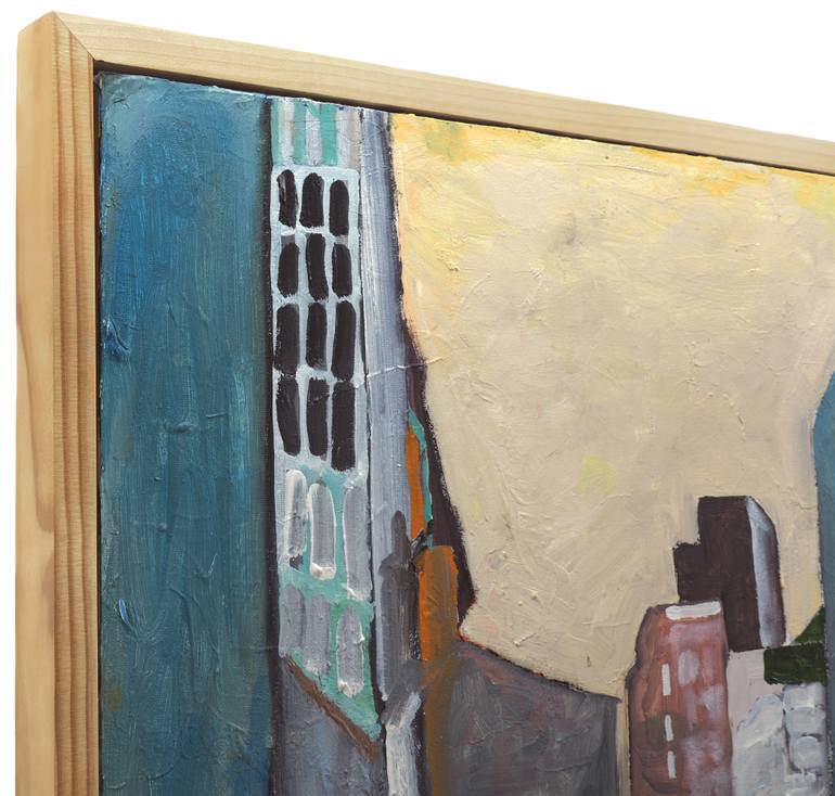 Original Abstract Cities Painting by M Kaudy