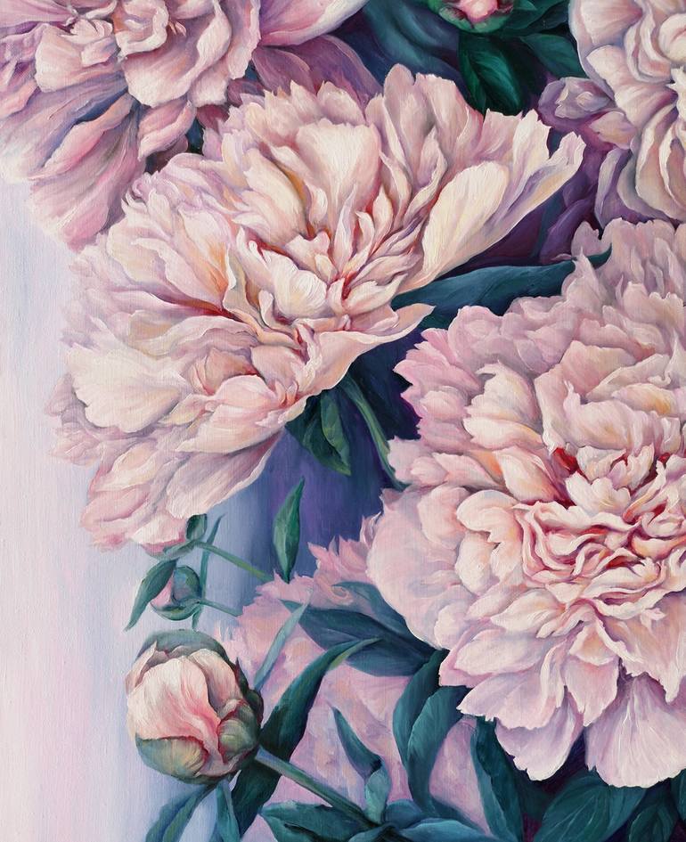 Original Floral Painting by Tatiana Zhuravleva