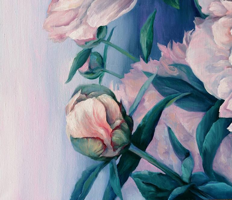 Original Floral Painting by Tatiana Zhuravleva