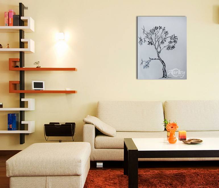 Original Art Deco People Painting by Swendrini Gunasekara