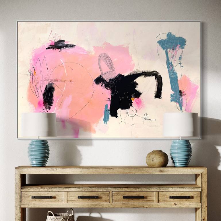 Original Abstract Landscape Painting by PEZ Art