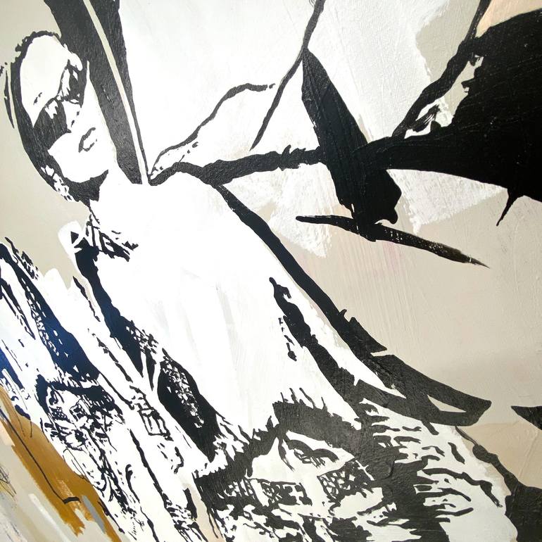 Original Abstract Fashion Painting by Pez Art