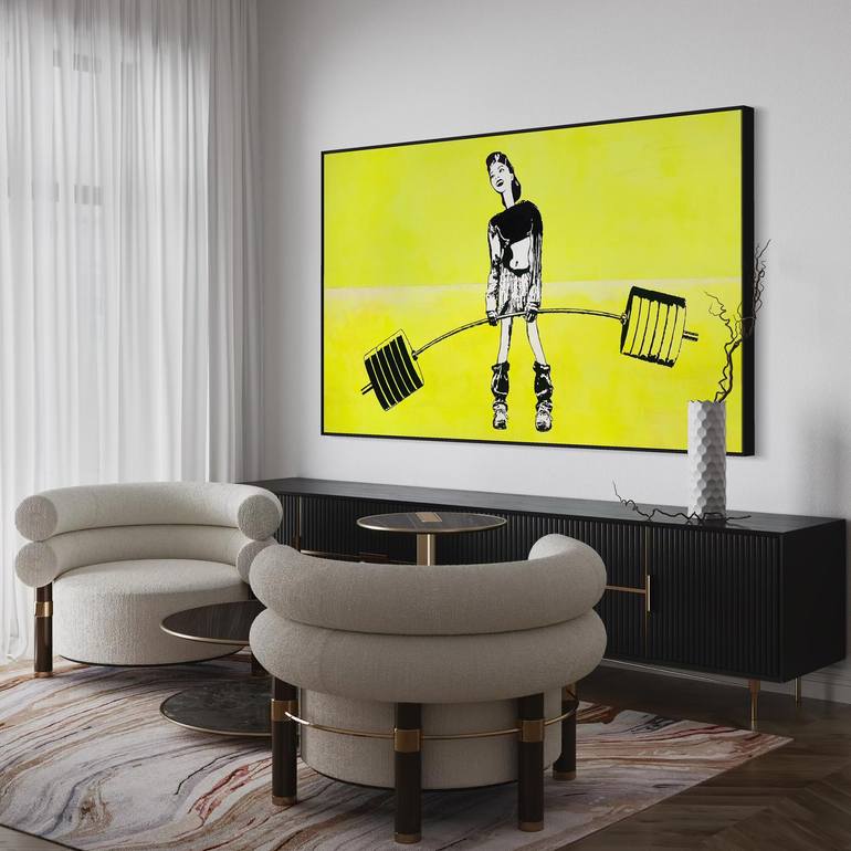 Original Figurative Abstract Painting by Pez Art
