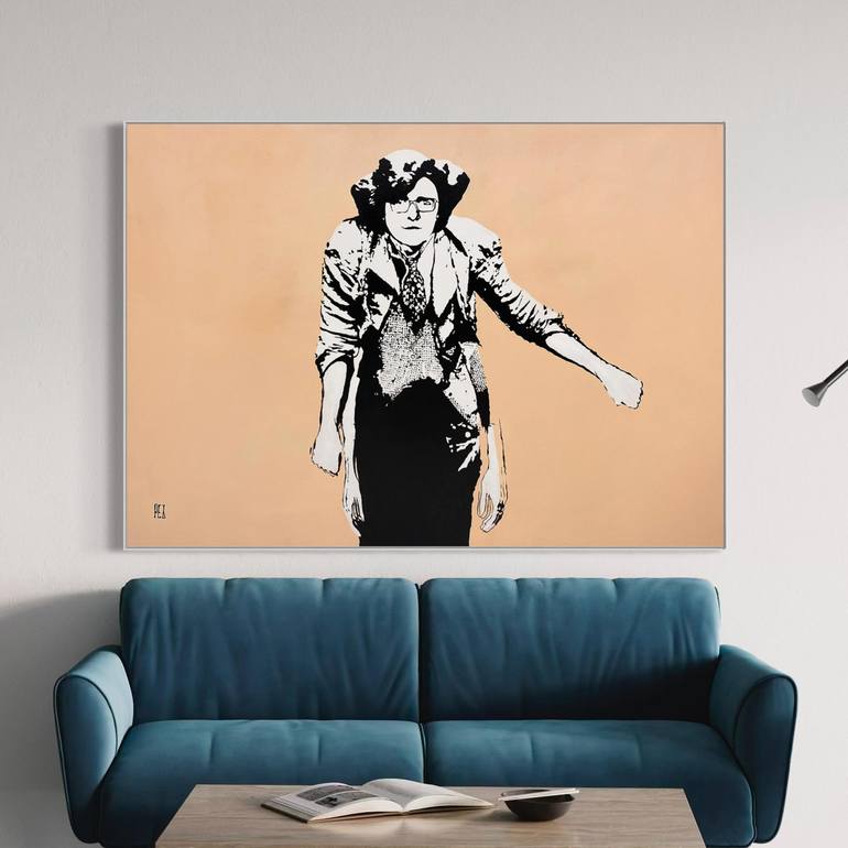 Original Abstract Women Painting by Pez Art