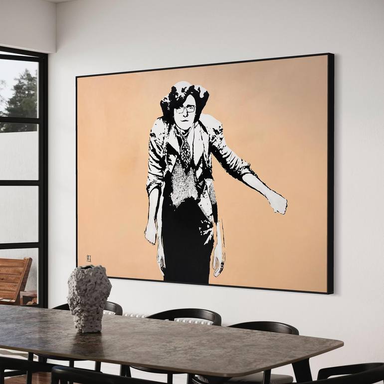 Original Abstract Women Painting by Pez Art