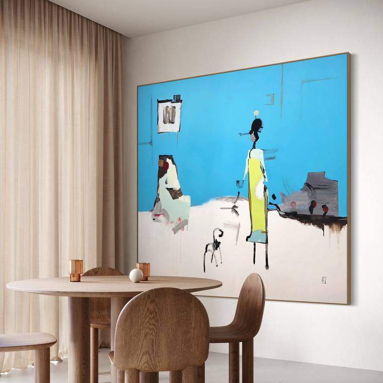 Original Figurative Abstract Painting by Pez Art