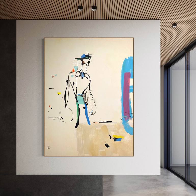 Original Figurative Abstract Painting by Pez Art