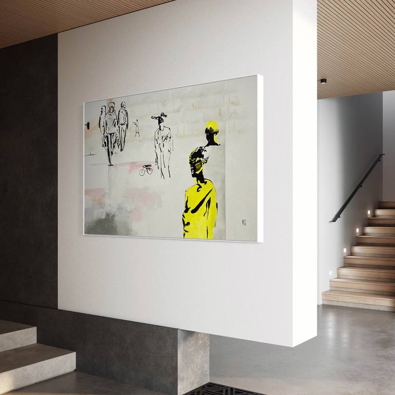 Original Abstract Landscape Painting by Pez Art