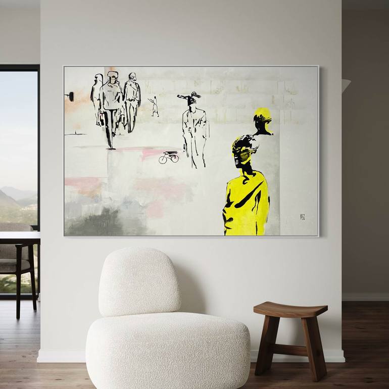 Original Abstract Landscape Painting by Pez Art