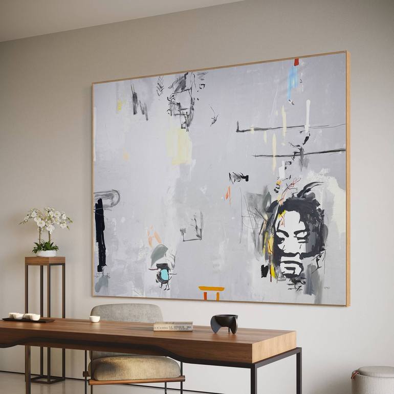 Original Abstract Landscape Painting by Pez Art