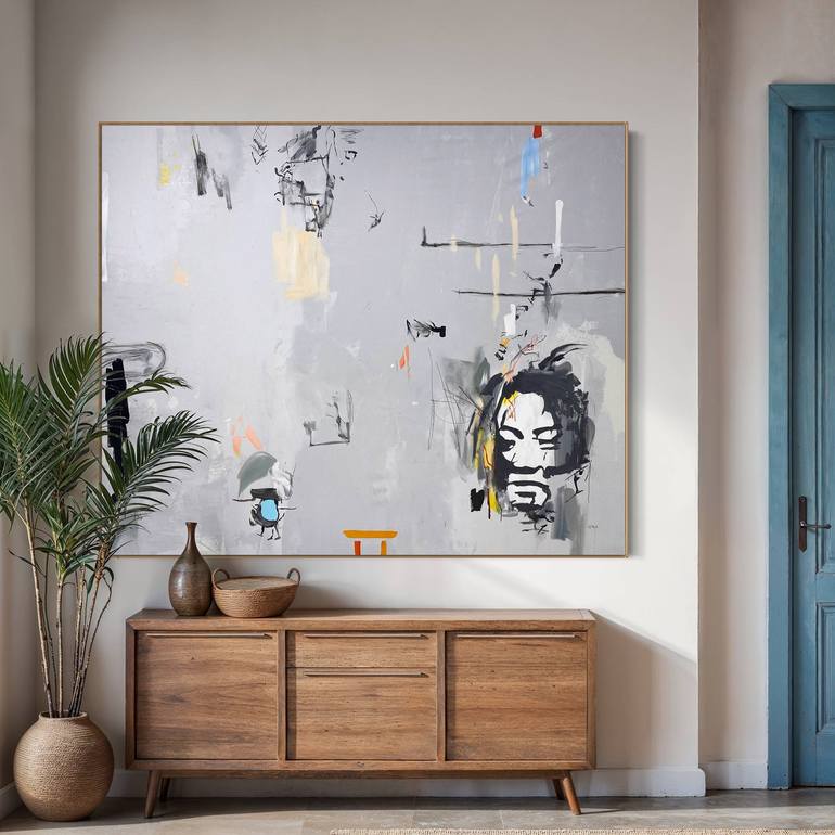 Original Abstract Landscape Painting by Pez Art