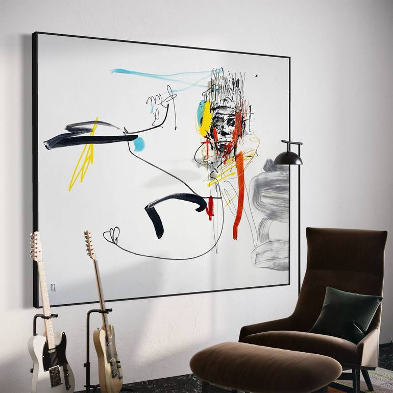 Original Abstract Landscape Painting by Pez Art