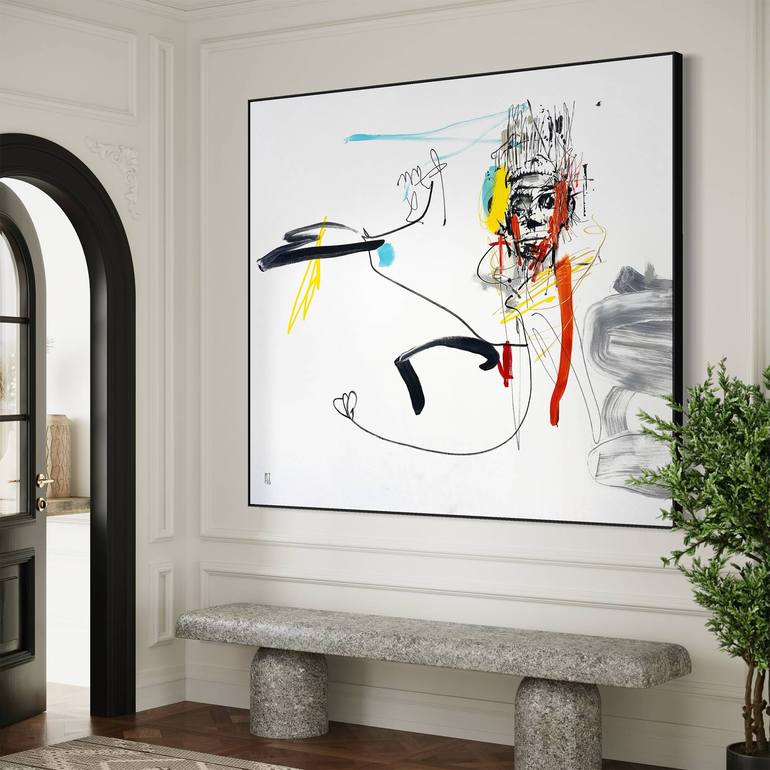 Original Abstract Landscape Painting by Pez Art