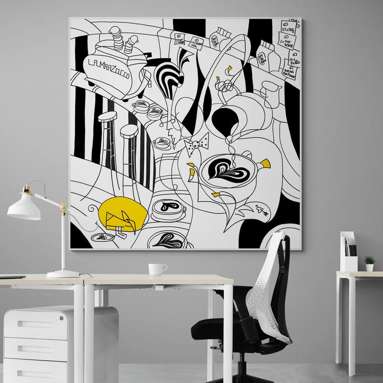 Original Abstract Culture Painting by PEZ Art