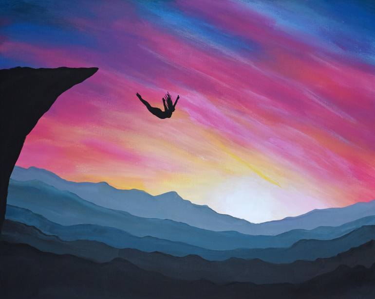 Leap of Faith Painting by Brady Nielson | Saatchi Art