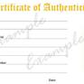 Certificate of Authenticity