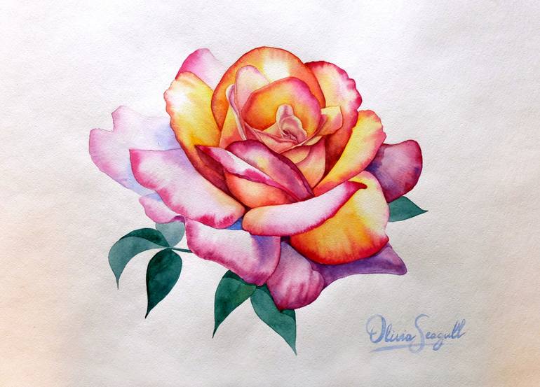 beautiful paintings of roses