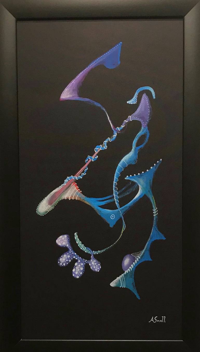 Original Surrealism Abstract Painting by Anton Small