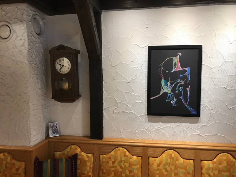 Original Dada Abstract Painting by Anton Small