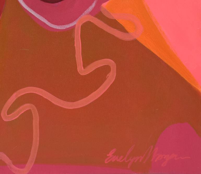 Original Abstract People Painting by Evelyn Morgan
