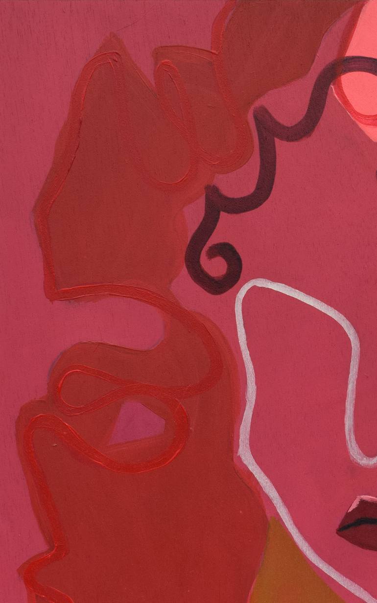 Original Abstract People Painting by Evelyn Morgan