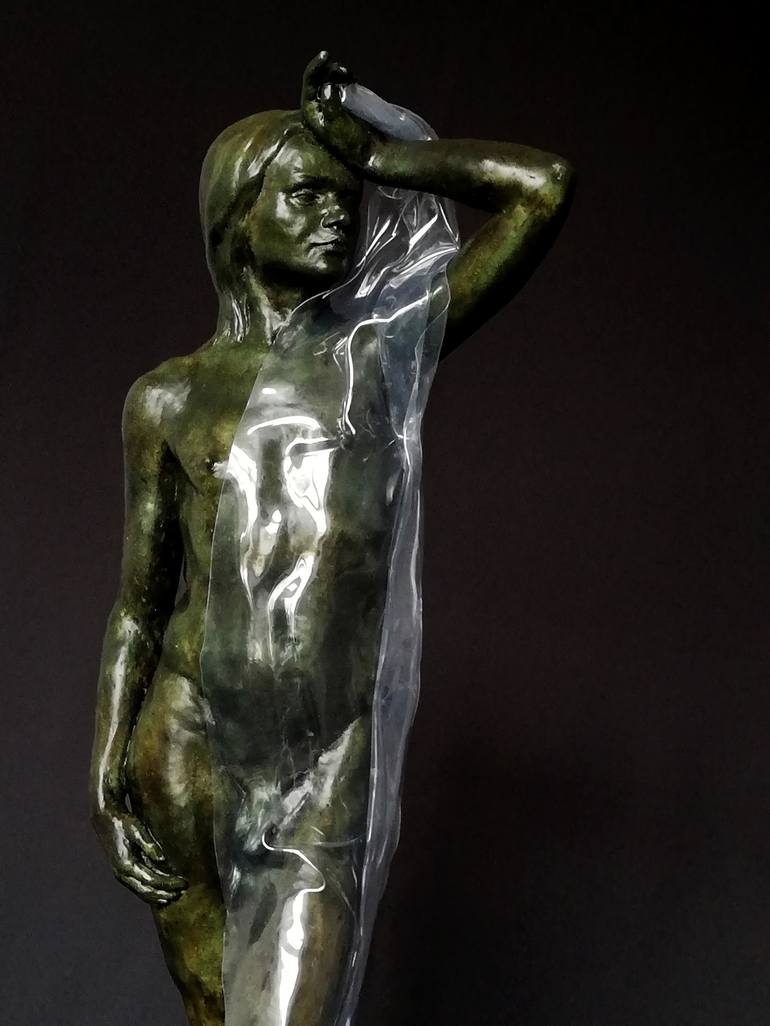 Original Figurative Nude Sculpture by Svetlana Saveljeva