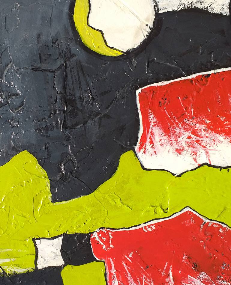 Original Cubism Abstract Painting by Artist Djerdj Eres