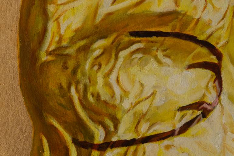 Original Figurative Christmas Painting by Anastasiia Borodina