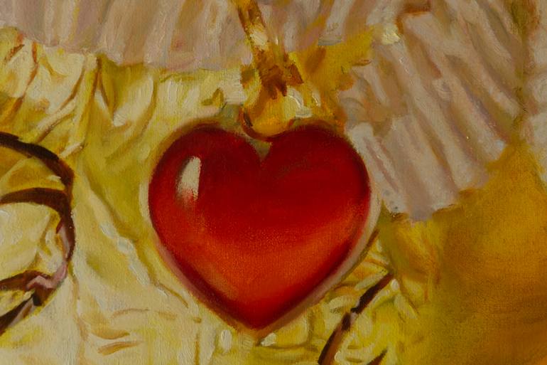 Original Figurative Christmas Painting by Anastasiia Borodina