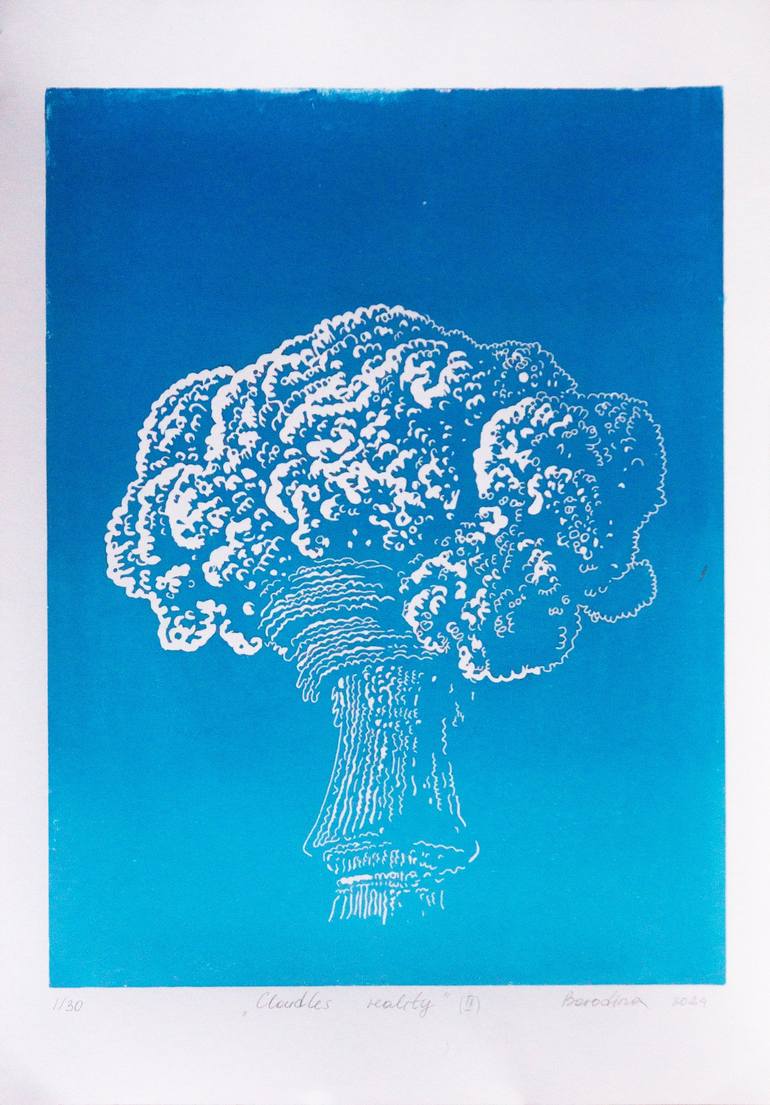 Original Conceptual Landscape Printmaking by Anastasiia Borodina