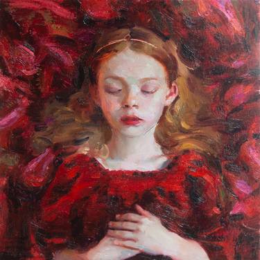 Original Figurative Children Paintings by Anastasiia Borodina