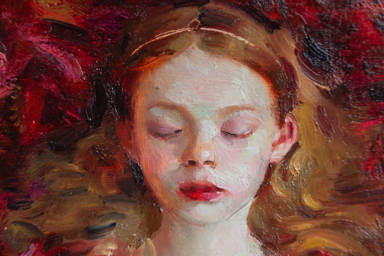 Original Figurative Children Painting by Anastasiia Borodina