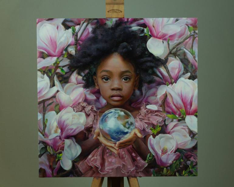 Original Figurative People Painting by Anastasiia Borodina