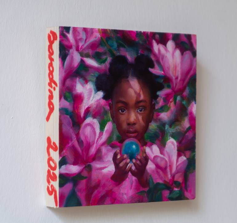 Original Portraiture Children Painting by Anastasiia Borodina