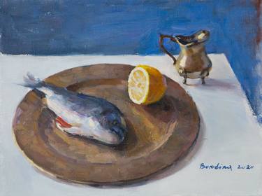Original Fine Art Fish Paintings by Anastasiia Borodina