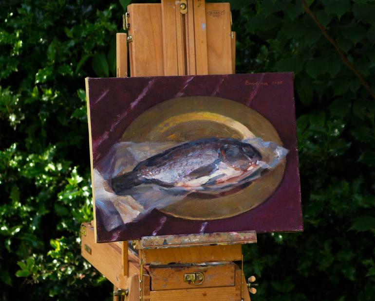 Original Fish Painting by Anastasiia Borodina
