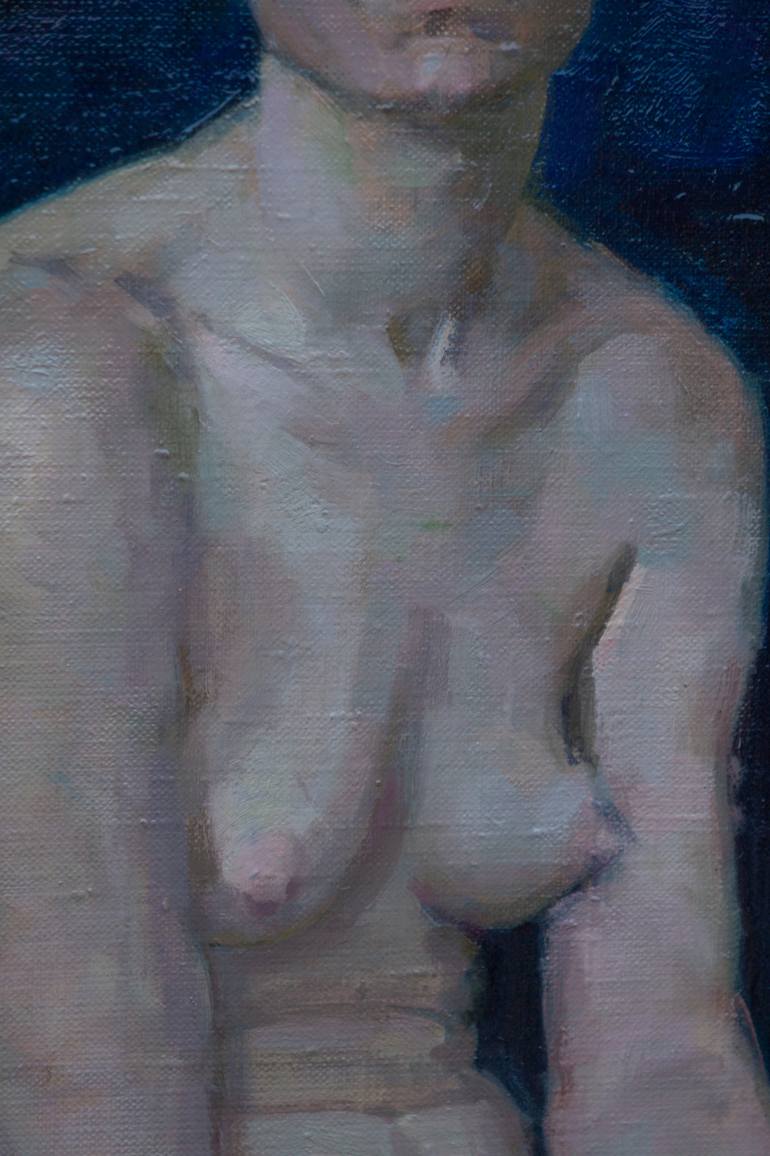 Original Figurative Nude Painting by Anastasiia Borodina