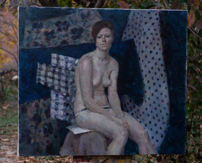 Original Nude Painting by Anastasiia Borodina