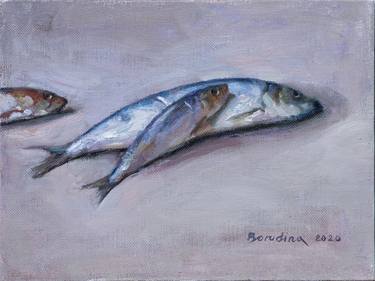 Original Impressionism Fish Paintings by Anastasiia Borodina