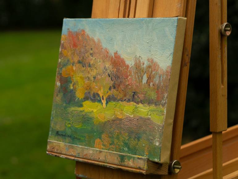 Original Impressionism Landscape Painting by Anastasiia Borodina