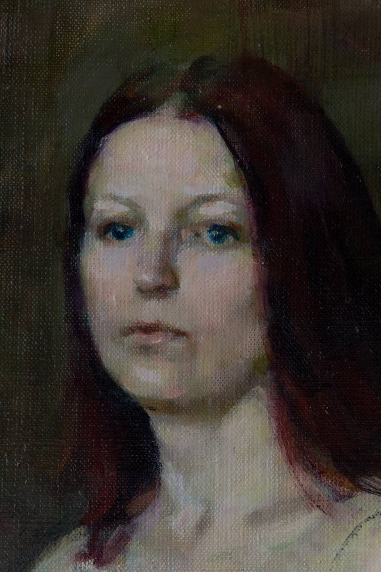 Original Figurative Portrait Painting by Anastasiia Borodina