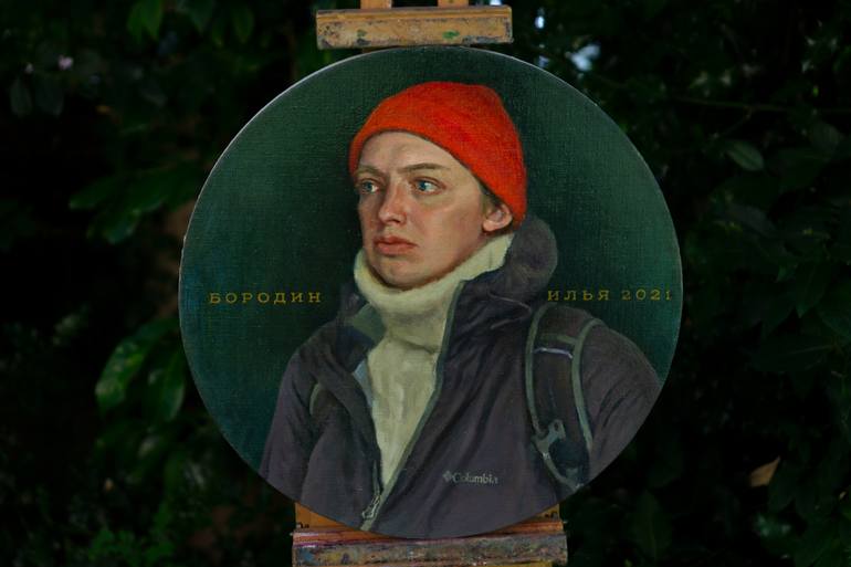 Original Figurative People Painting by Anastasiia Borodina