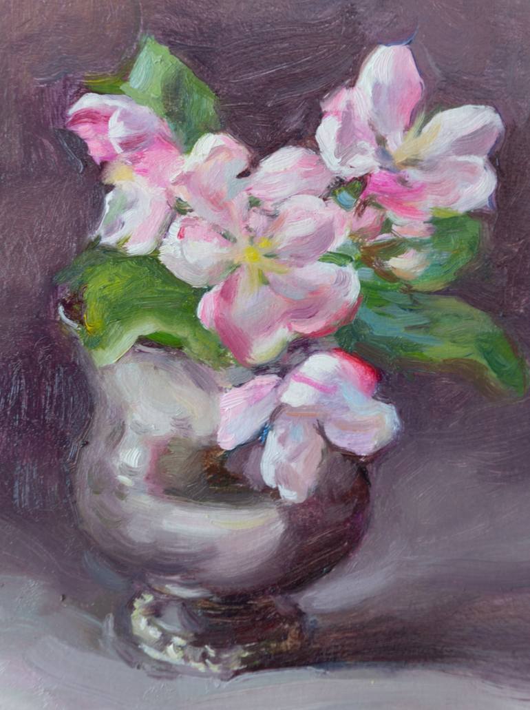 Original Floral Painting by Anastasiia Borodina