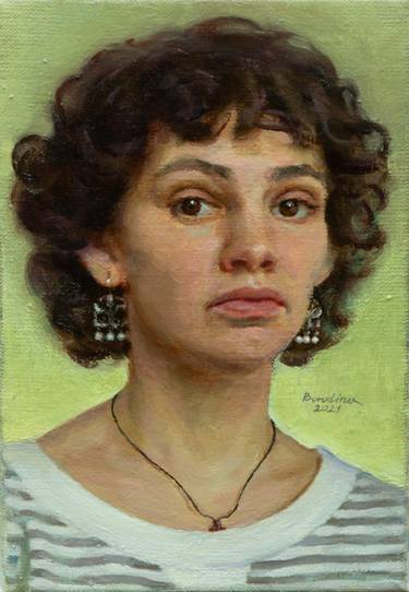 Original Figurative Portrait Paintings by Anastasiia Borodina