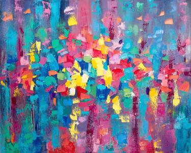 Original Abstract Painting by Katerina Lunar 