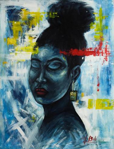 Print of Contemporary Love Paintings by Ernest Larbi Budu