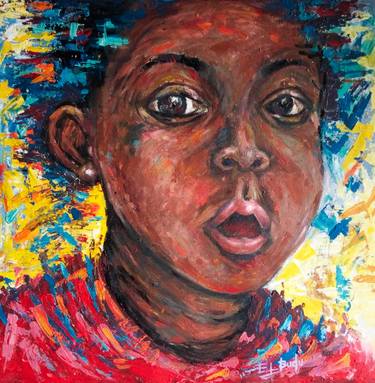 Original Abstract Expressionism Abstract Paintings by Ernest Larbi Budu